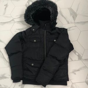 Black Down Filled Bomber